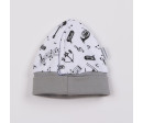 Kojenecká bavlněná čepička New Baby Music, Bílá 68 (4-6m)