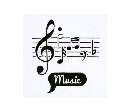 Kojenecká bavlněná košilka New Baby Music, Bílá 62 (3-6m)