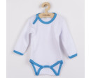 Kojenecké body New Baby s modro-tyrkysovým lemem, Tyrkysová 80 (9-12m)
