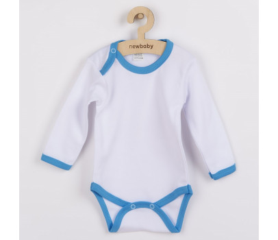 Kojenecké body New Baby s modro-tyrkysovým lemem, Tyrkysová 86 (12-18m)
