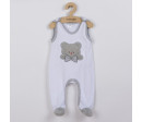 Luxusní kojenecké dupačky New Baby Honey Bear s 3D aplikací, Bílá 74 (6-9m)