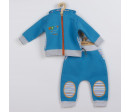 2-dílná soupravička New Baby Puppik 2 tyrkysová, Tyrkysová 56 (0-3m)