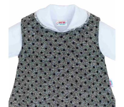 Kojenecká zimní tunika New Baby Princess, Šedá 62 (3-6m)