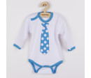 Body s potiskem New Baby s tyrkysovou kravatou, Tyrkysová 80 (9-12m)