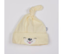 Bavlněná kojenecká čepička Bobas Fashion Lucky krémová, Béžová 68 (4-6m)