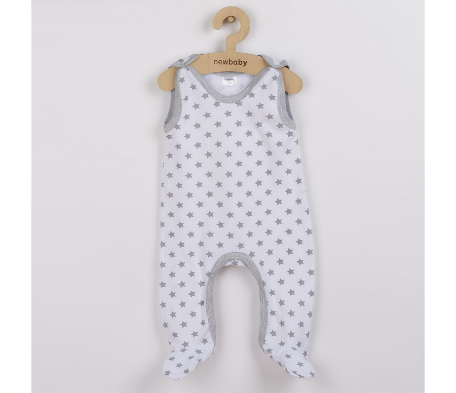 Kojenecké dupačky New Baby Classic II šedé s hvězdičkami, Šedá 50 Kojenecké dupačky New Baby Classic II šedé s hvězdičkami, Šedá 50