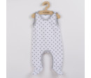 Kojenecké dupačky New Baby Classic II šedé s hvězdičkami, Šedá 50