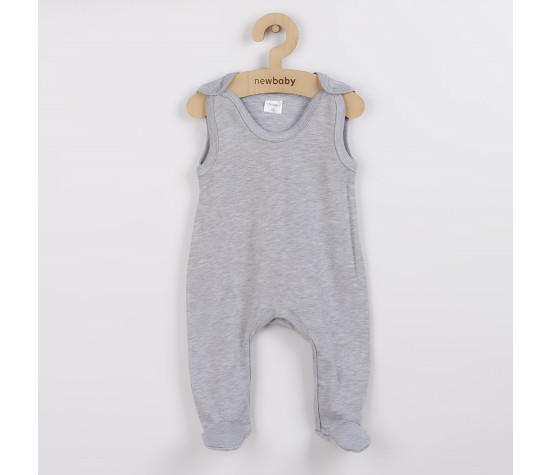 Kojenecké dupačky New Baby Classic II šedé, Šedá 80 (9-12m)