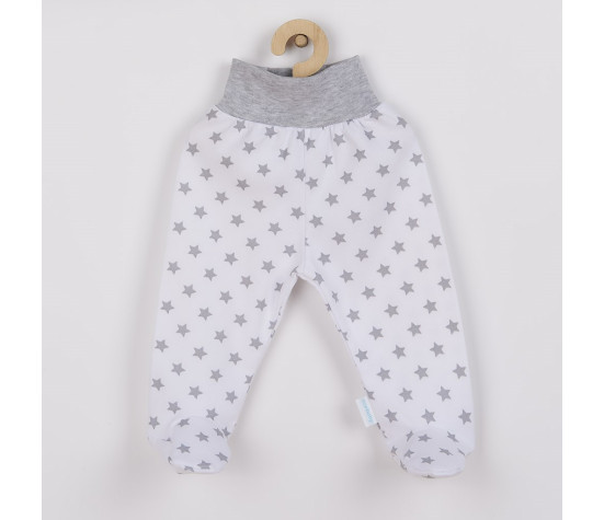 Kojenecké polodupačky New Baby Classic II šedé s hvězdičkami, Šedá 50