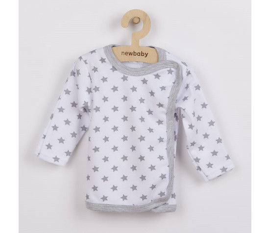 Kojenecká košilka New Baby Classic II šedá s hvězdičkami, Šedá 50
