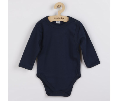 Kojenecké celorozepínací body New Baby Classic II tmavě modré, Modrá 50
