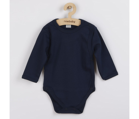 Kojenecké celorozepínací body New Baby Classic II tmavě modré, Modrá 50
