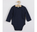 Kojenecké celorozepínací body New Baby Classic II tmavě modré, Modrá 50