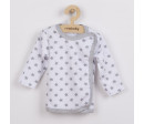 Kojenecká košilka New Baby Classic II šedá s hvězdičkami, Šedá 56 (0-3m)