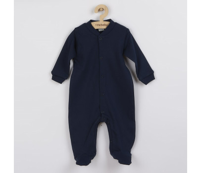 Kojenecký overal New Baby Classic II tmavě modrý, Modrá 80 (9-12m)