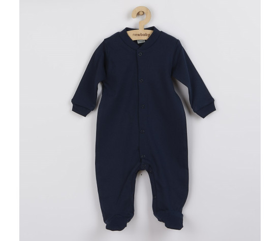 Kojenecký overal New Baby Classic II tmavě modrý, Modrá 80 (9-12m)