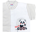 Kojenecký overal New Baby Panda, Šedá 68 (4-6m)