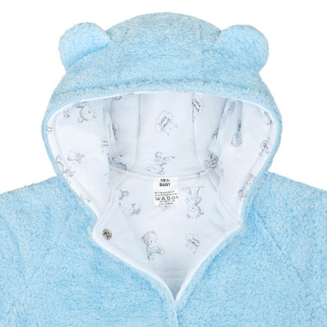 Zimní kabátek New Baby Nice Bear modrý, Modrá 80 (9-12m)