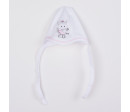 Soupravička 4-dílná New Baby Kočička bílo-růžová, Bílá 56 (0-3m)