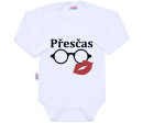 Body s potiskem New Baby Přesčas, Bílá 86 (12-18m)