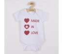 Body s potiskem New Baby MADE IN LOVE, Dle obrázku 80 (9-12m)