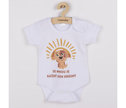 Body s potiskem New Baby SE MNOU JE KAŽDÝ DEN KRÁSNÝ, Dle obrázku 50