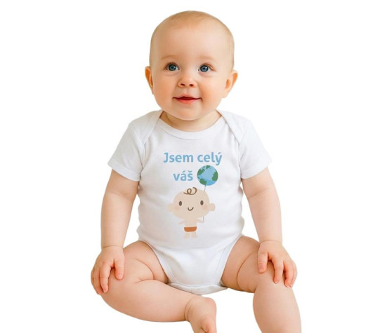 Body s potiskem New Baby Jsem celý váš svět, Dle obrázku 50