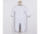 Kojenecký bavlněný overal New Baby Zebra exclusive, Bílá 80 (9-12m)