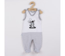 Kojenecké bavlněné dupačky New Baby Zebra exclusive, Bílá 80 (9-12m)