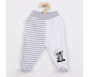 Kojenecké bavlněné polodupačky New Baby Zebra exclusive, Bílá 68 (4-6m)