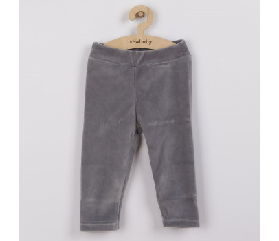 Kojenecké semiškové legíny New Baby Leggings, Šedá 56 (0-3m)