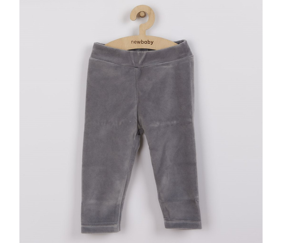 Kojenecké semiškové legíny New Baby Leggings, Šedá 56 (0-3m)