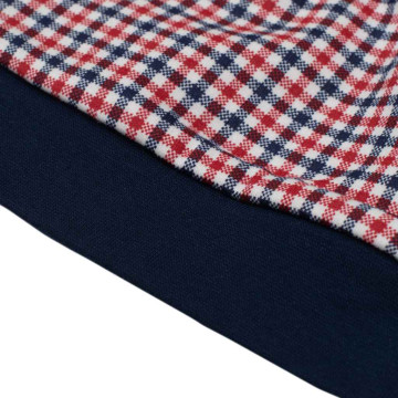Kojenecká bavlněná čepička New Baby Checkered, Modrá 74 (6-9m)