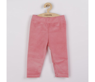 Kojenecké semiškové legíny New Baby For Girls, Růžová 68 (4-6m)