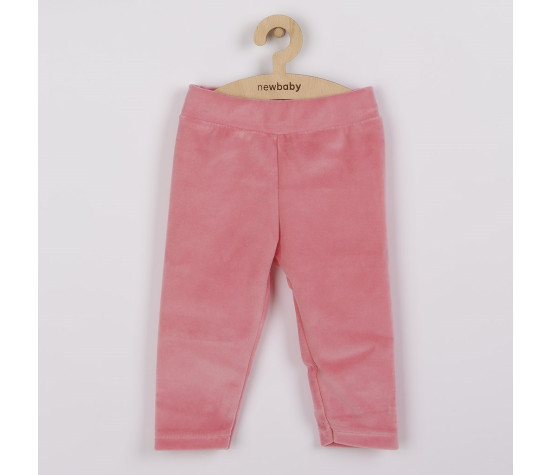 Kojenecké semiškové legíny New Baby For Girls, Růžová 68 (4-6m)
