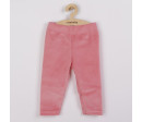 Kojenecké semiškové legíny New Baby For Girls, Růžová 68 (4-6m)
