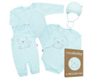 Kojenecká soupravička do porodnice New Baby Sweet Bear modrá, Modrá 50