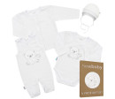 Kojenecká soupravička do porodnice New Baby Sweet Bear bílá, Bílá 62 (3-6m)