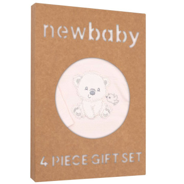 Kojenecká soupravička do porodnice New Baby Sweet Bear béžová, Béžová 62 (3-6m)
