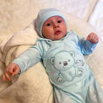 Kojenecká soupravička do porodnice New Baby Sweet Bear béžová, Béžová 62 (3-6m)