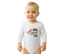 Body s potiskem New Baby Viac vlasov než ocko, Bílá 86 (12-18m)