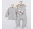 Kojenecká soupravička New Baby Mouse šedá, Šedá 74 (6-9m)