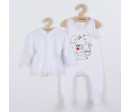 Kojenecká soupravička New Baby Mouse bílá, Bílá 80 (9-12m)