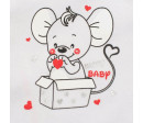Kojenecká soupravička New Baby Mouse bílá, Bílá 80 (9-12m)