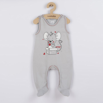 Kojenecká soupravička New Baby Mouse šedá, Šedá 80 (9-12m)