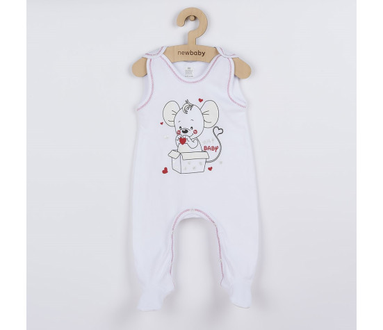Kojenecká soupravička New Baby Mouse bílá, Bílá 86 (12-18m)
