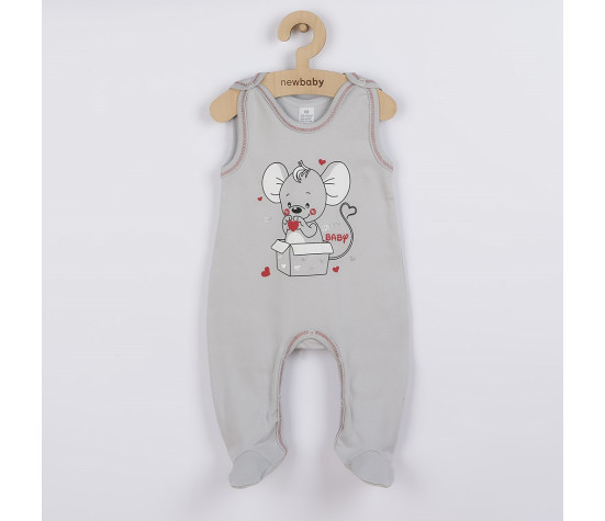 Kojenecká soupravička New Baby Mouse šedá, Šedá 86 (12-18m)