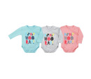 Kojenecké celorozepínací body Koala Hip-Hip růžové, Růžová 68 (4-6m)