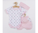 3-dílná letní bavlněná souprava New Baby Perfect Summer růžová, Růžová 92 (18-24m)