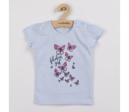 Kojenecké tričko se sukýnkou New Baby Butterflies modrá, Modrá 92 (18-24m)
